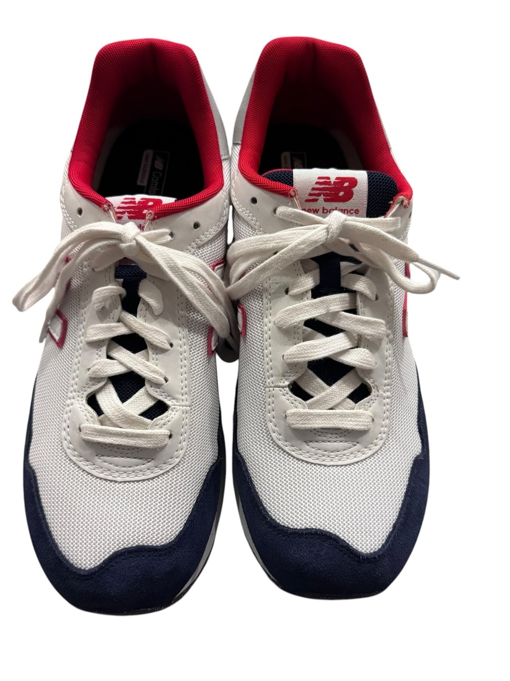 New Balance Men's White Navy Blue Red 515 Runner Sneakers Size 11 - Picture 2 of 11